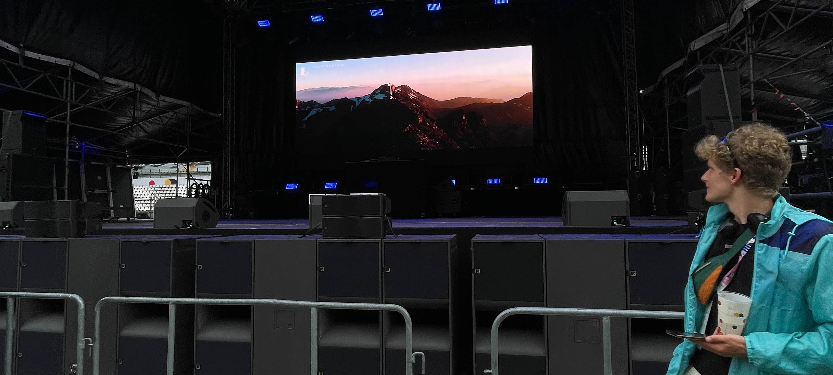 Bühne im deutschen Quartier