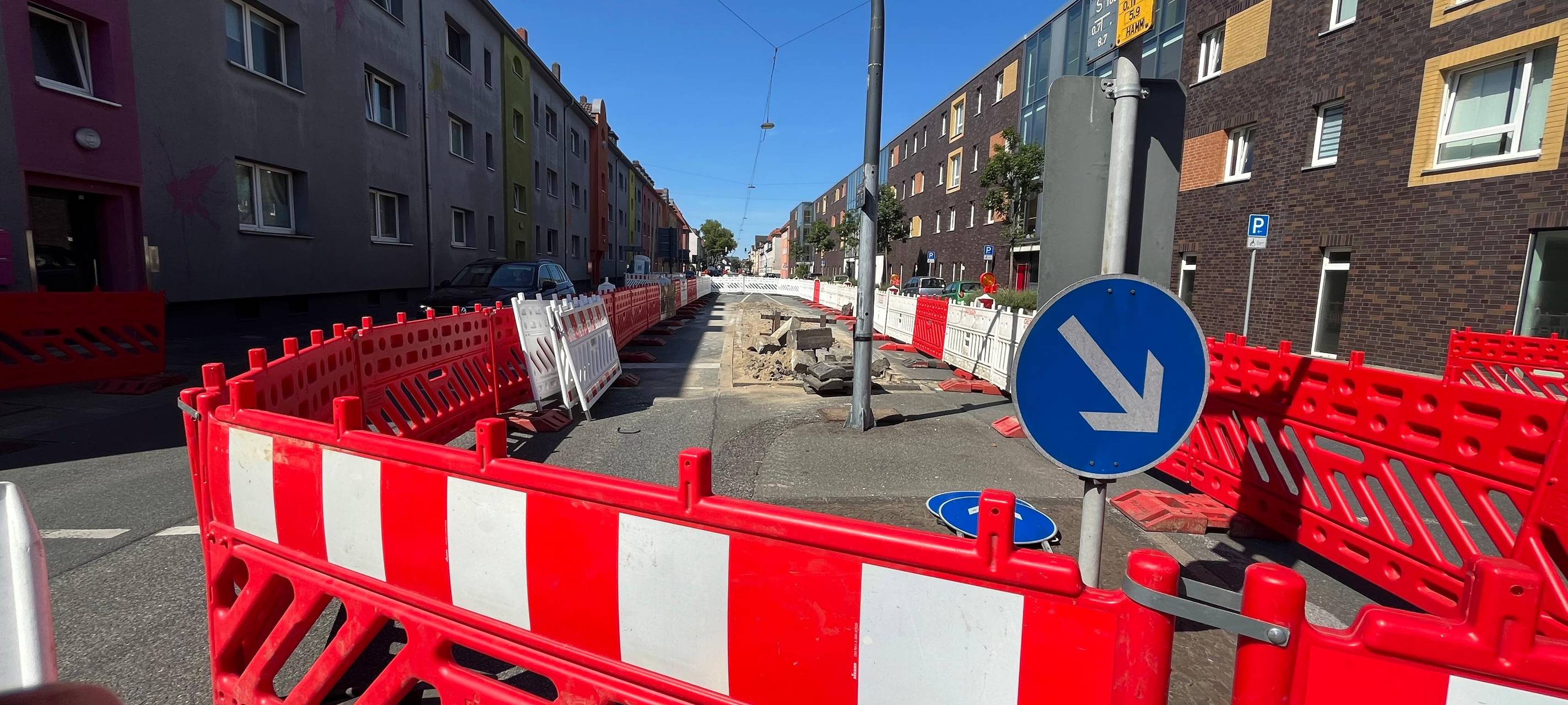Baustelle: Teil der Goethestraße in Hamm wird Einbahnstraße