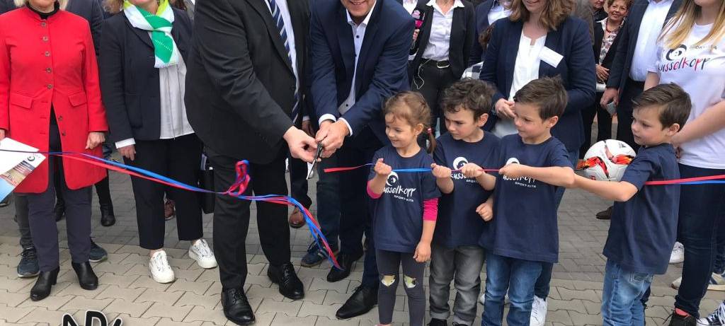 Die Eröffnung der Sportkita "Kusselkopp"