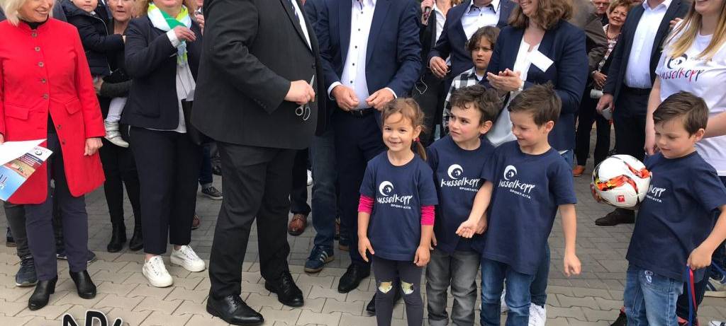 Die Eröffnung der Sportkita "Kusselkopp"