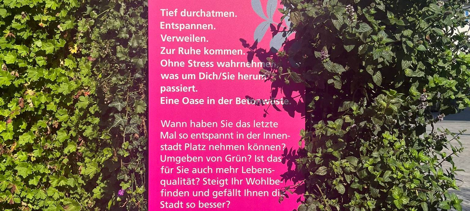 Das "Mobile Grüne Zimmer" steht jetzt in Hamm