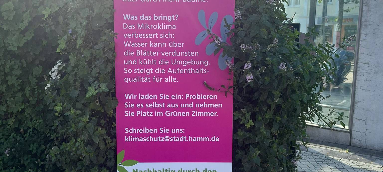 Das "Mobile Grüne Zimmer" steht jetzt in Hamm