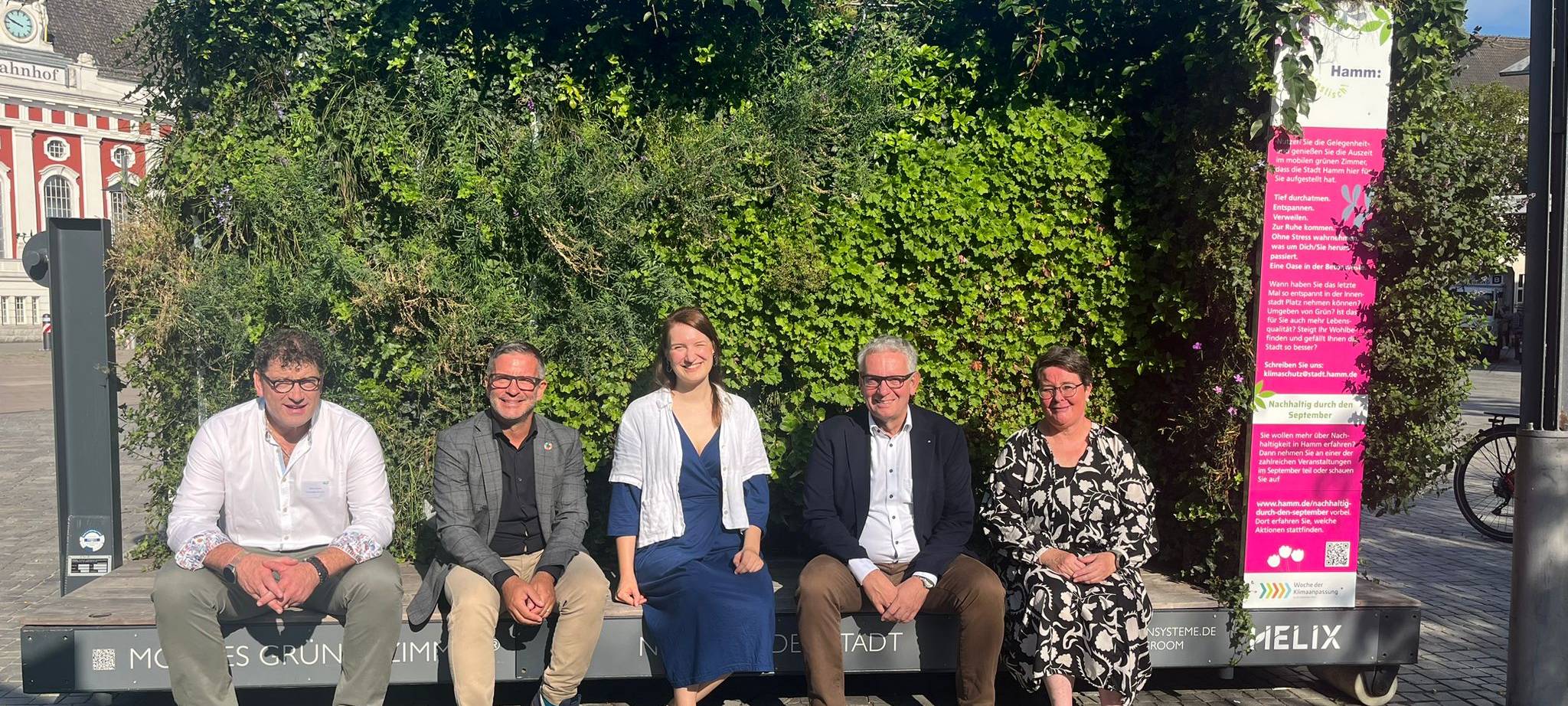 Das "Mobile Grüne Zimmer" steht jetzt in Hamm