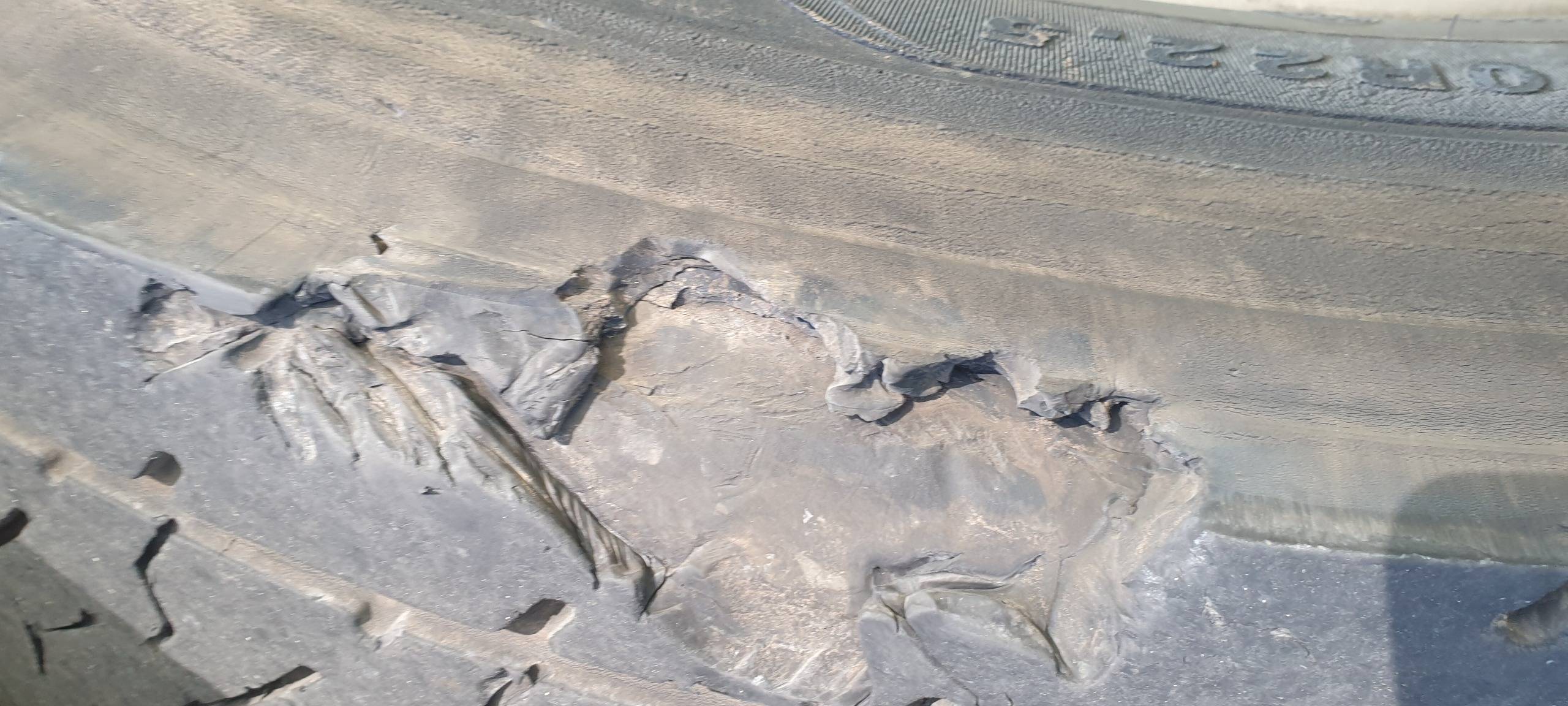 Abgefahrene Reifen in Hamm