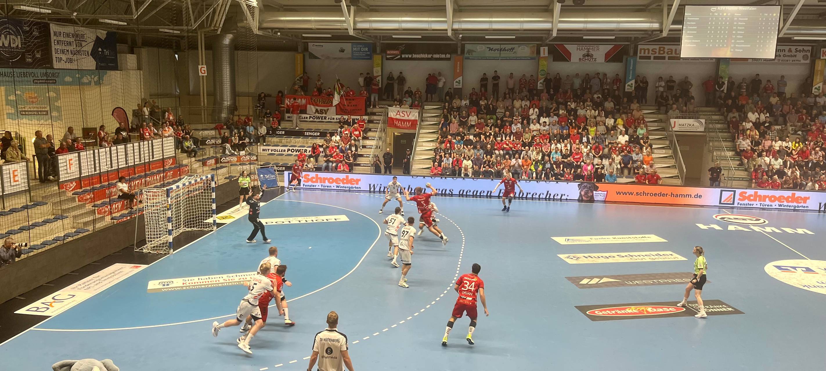 Der ASV Hamm-Westfalen bestreitet sein Auftaktspiel in der zweiten Handball-Bundesliga gegen den TV Hüttenberg in der Westpress-Arena.