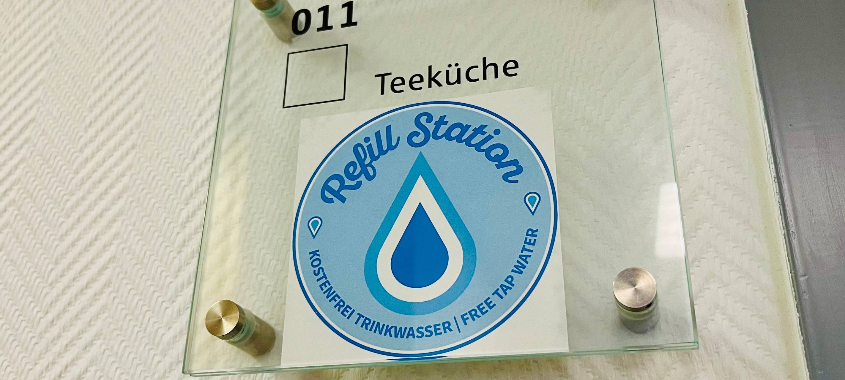 Refill-Hinweis bei der Sparkasse Hamm