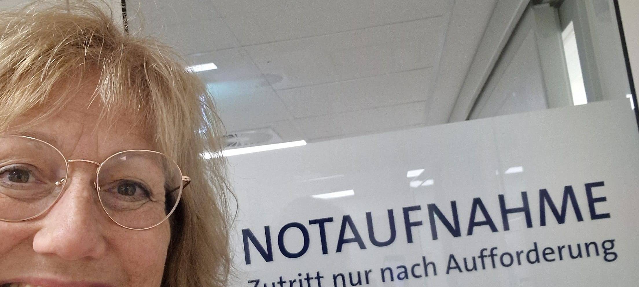 Simone Niewerth in der Notaufnahme der Barbaraklinik.