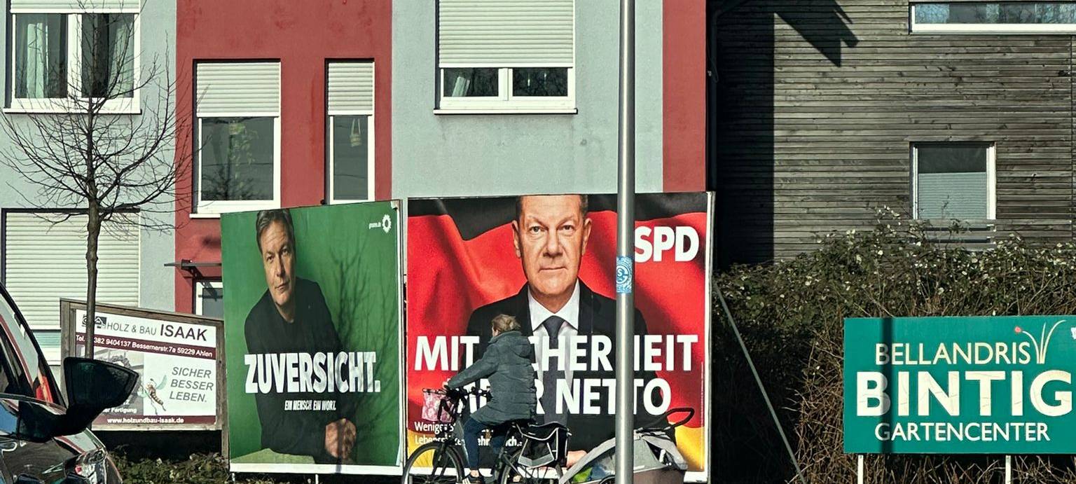 Wahlkampf in Hamm: Weniger Plakate trotz heißer Phase