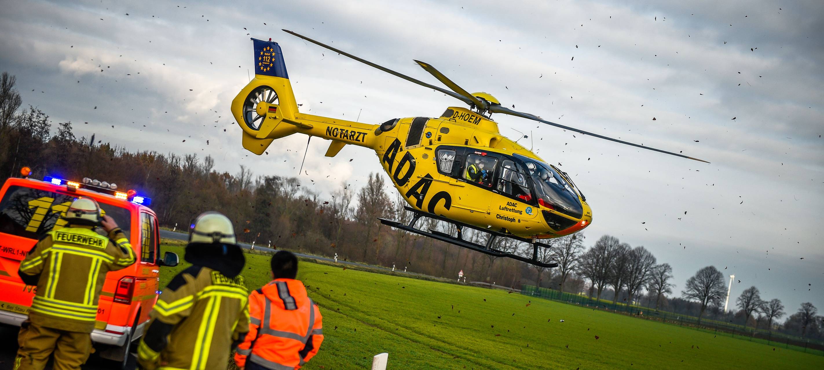 Der in Lünen stationierte Hubschrauber Christoph 8 ist auch oft in Hamm im Einsatz.