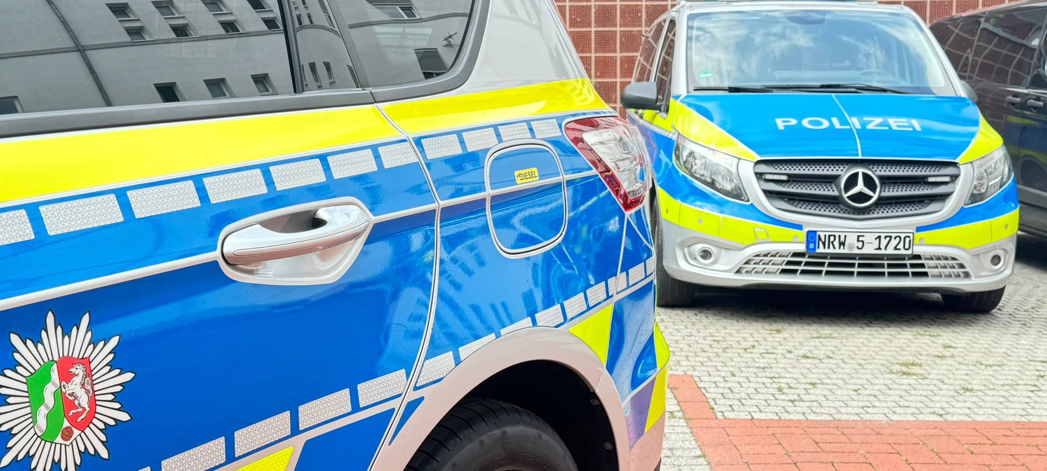 Polizeiautos in Hamm