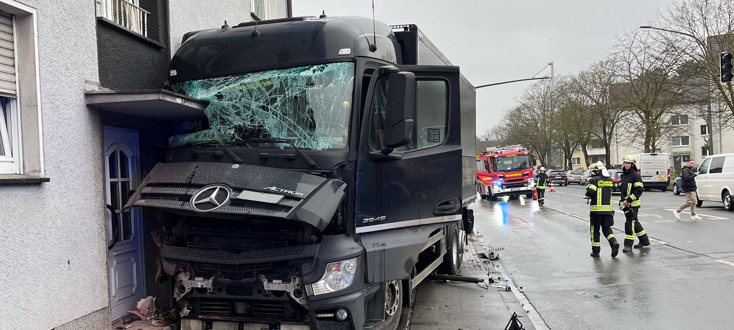 LKW Unfall Heessener Straße Hamm