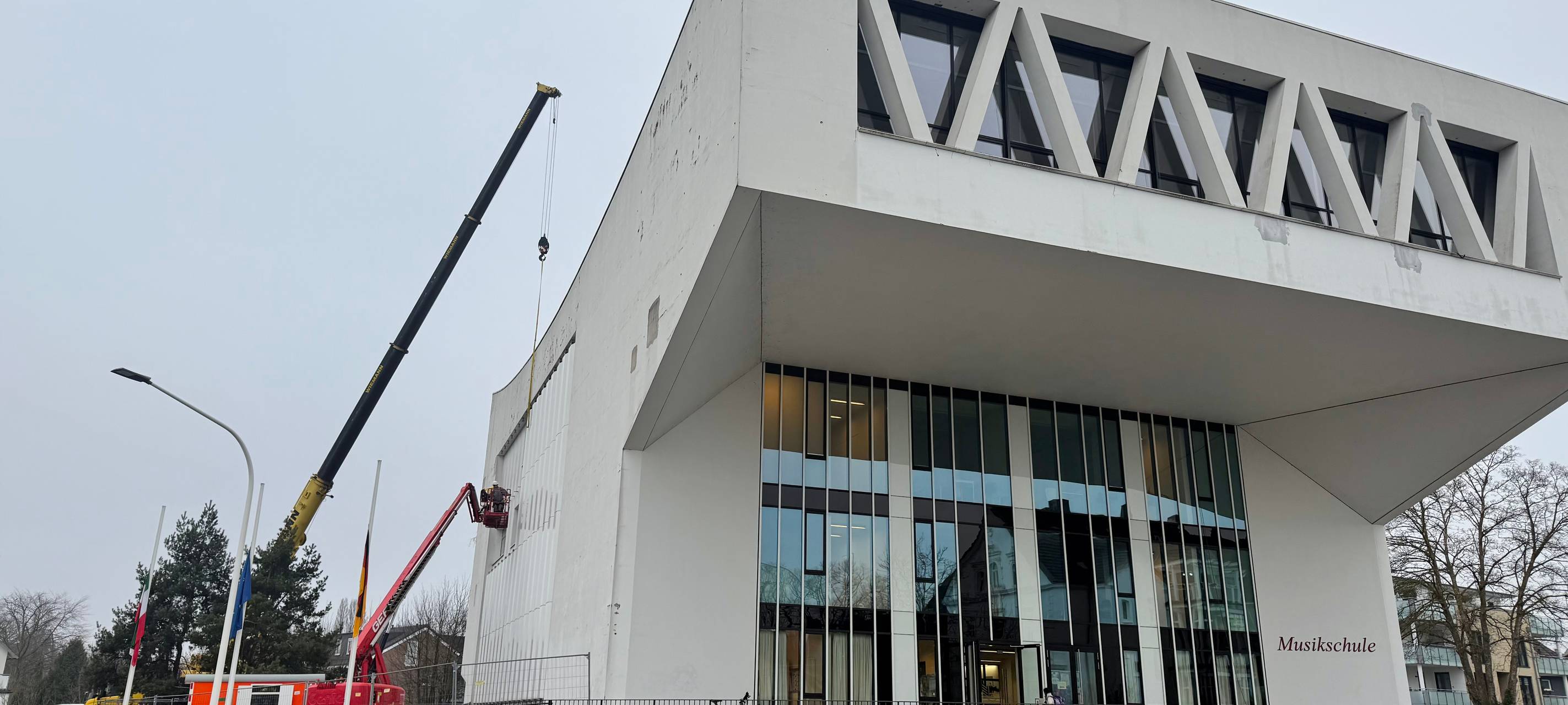 Musikschule Hamm: Bauarbeiten an Fassade beginnen