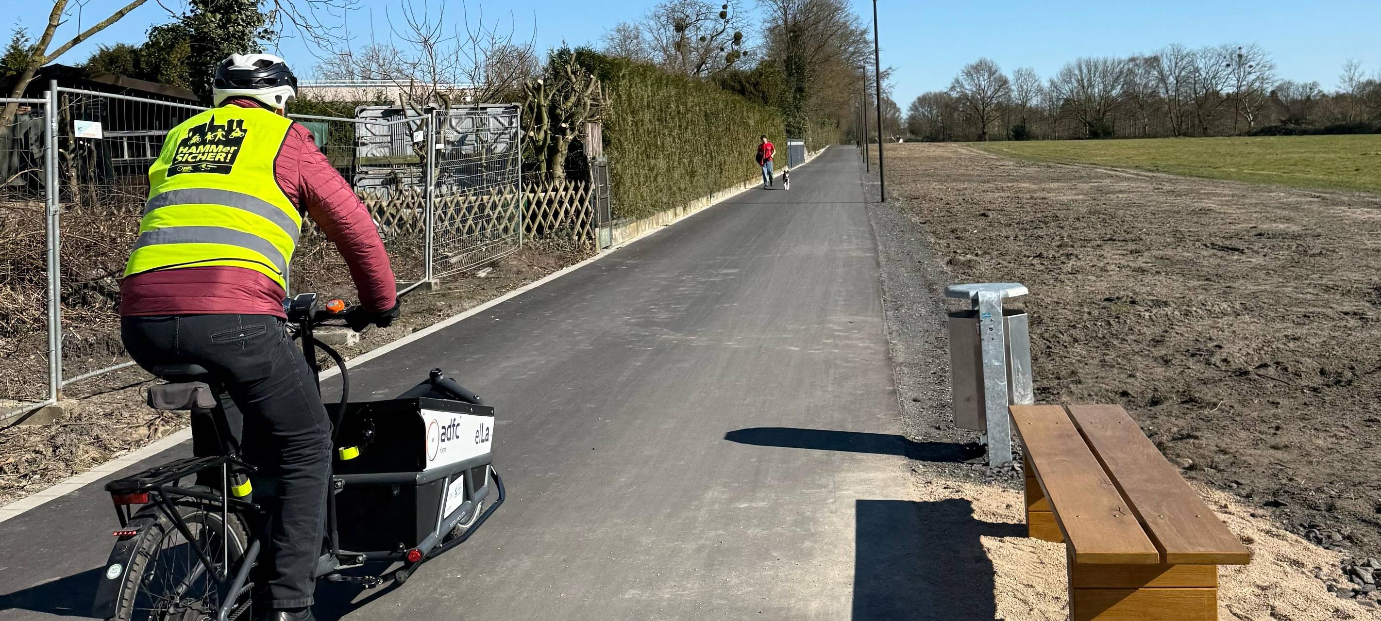 Der neu gestaltete Dunantweg will Fahrradfahrer mit vielen neuen Überarbeitungen locken.