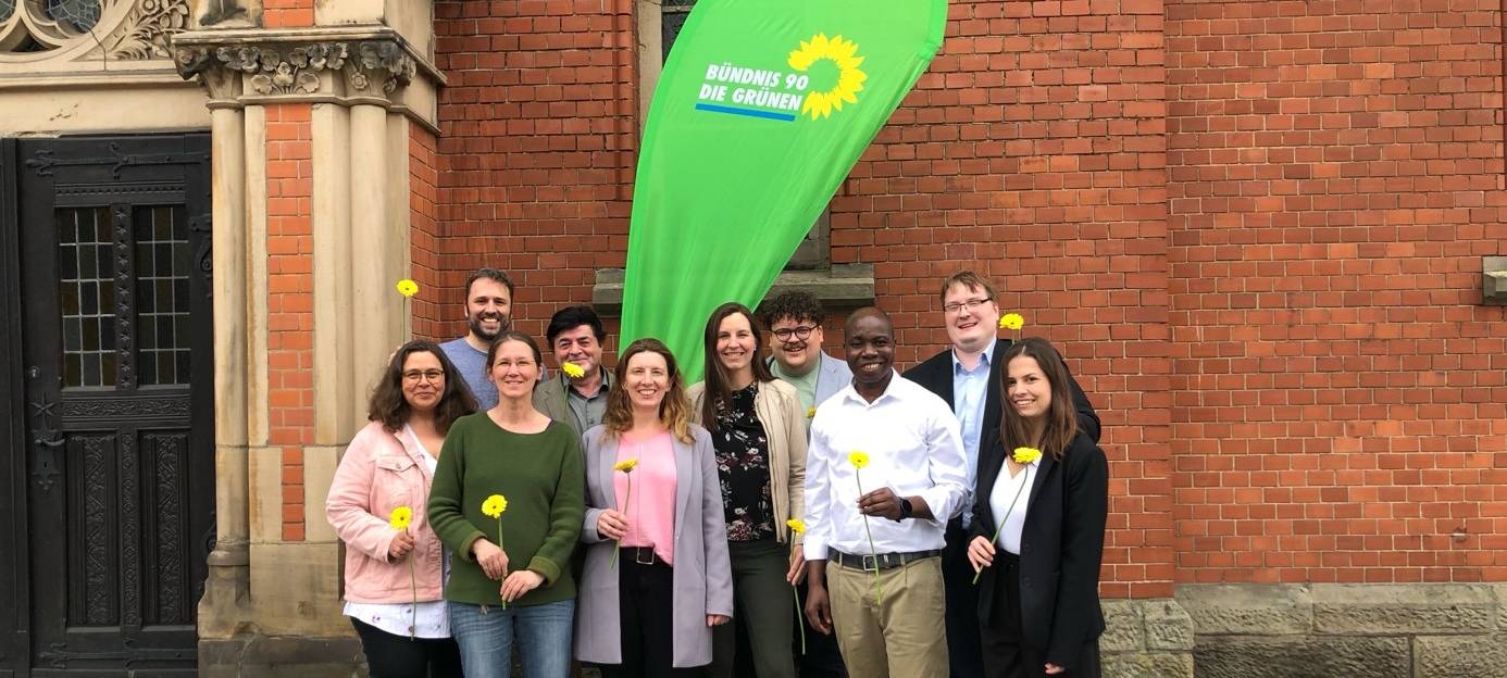 Die Ratskandidaten der Grünen in Hamm.