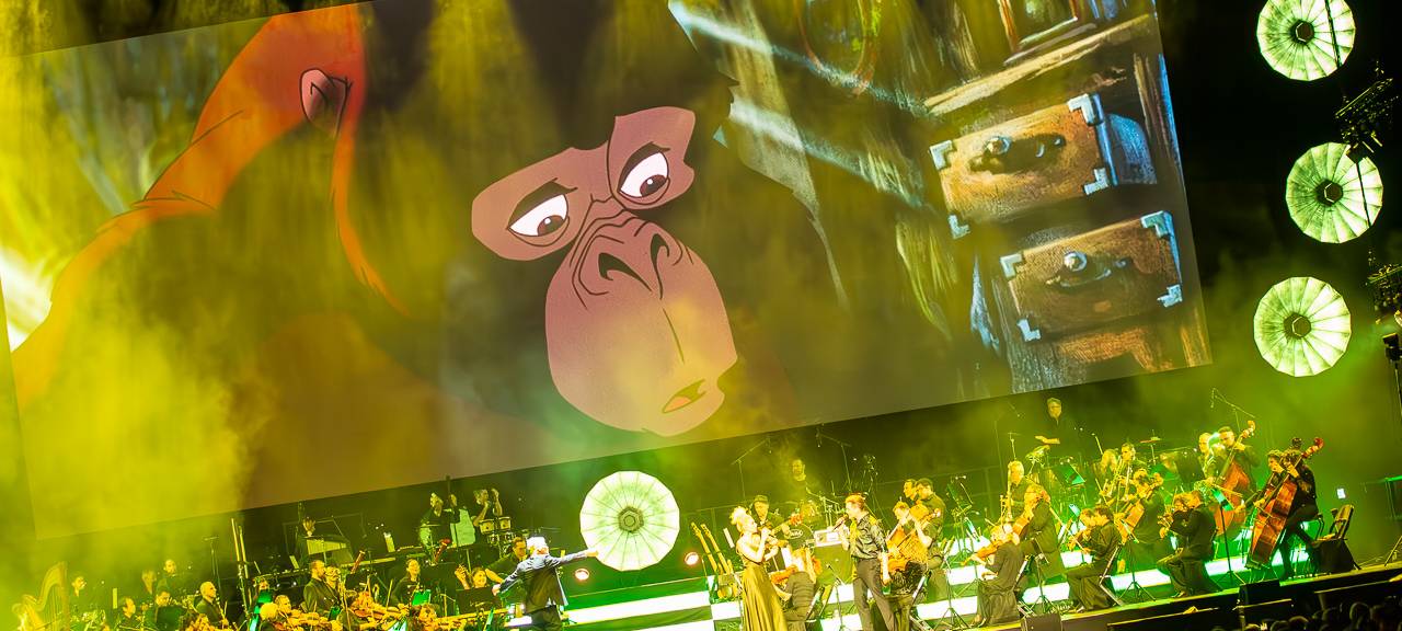 Disney in Concert findet in der Oberhausener Rudolf Weber-ARENA im Mai vor vielen Zuschauern und Fans statt.