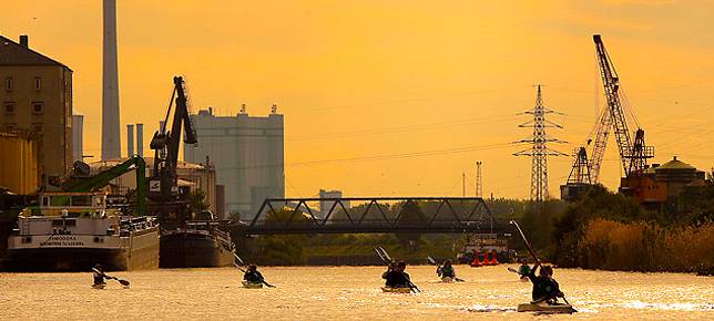 Frühjahrsregatta auf dem Kanal in Hamm