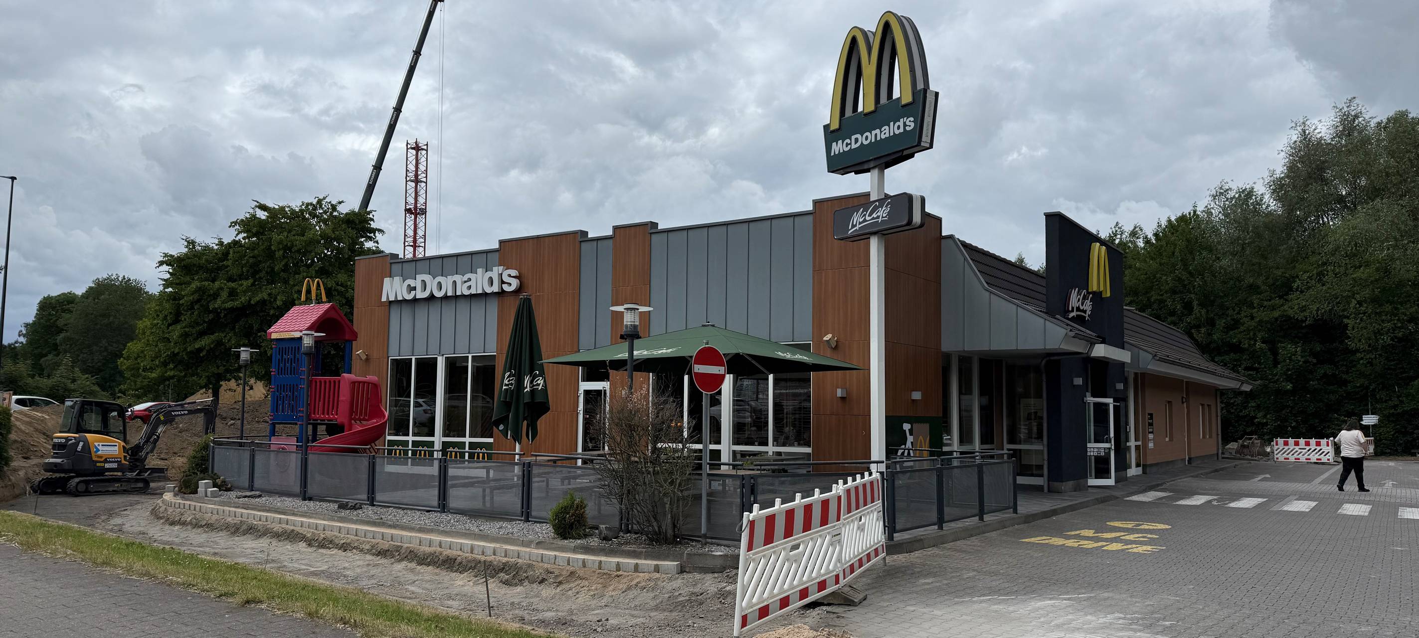 Bauarbeiten beim Mc Donald's in Hamm-Berge.