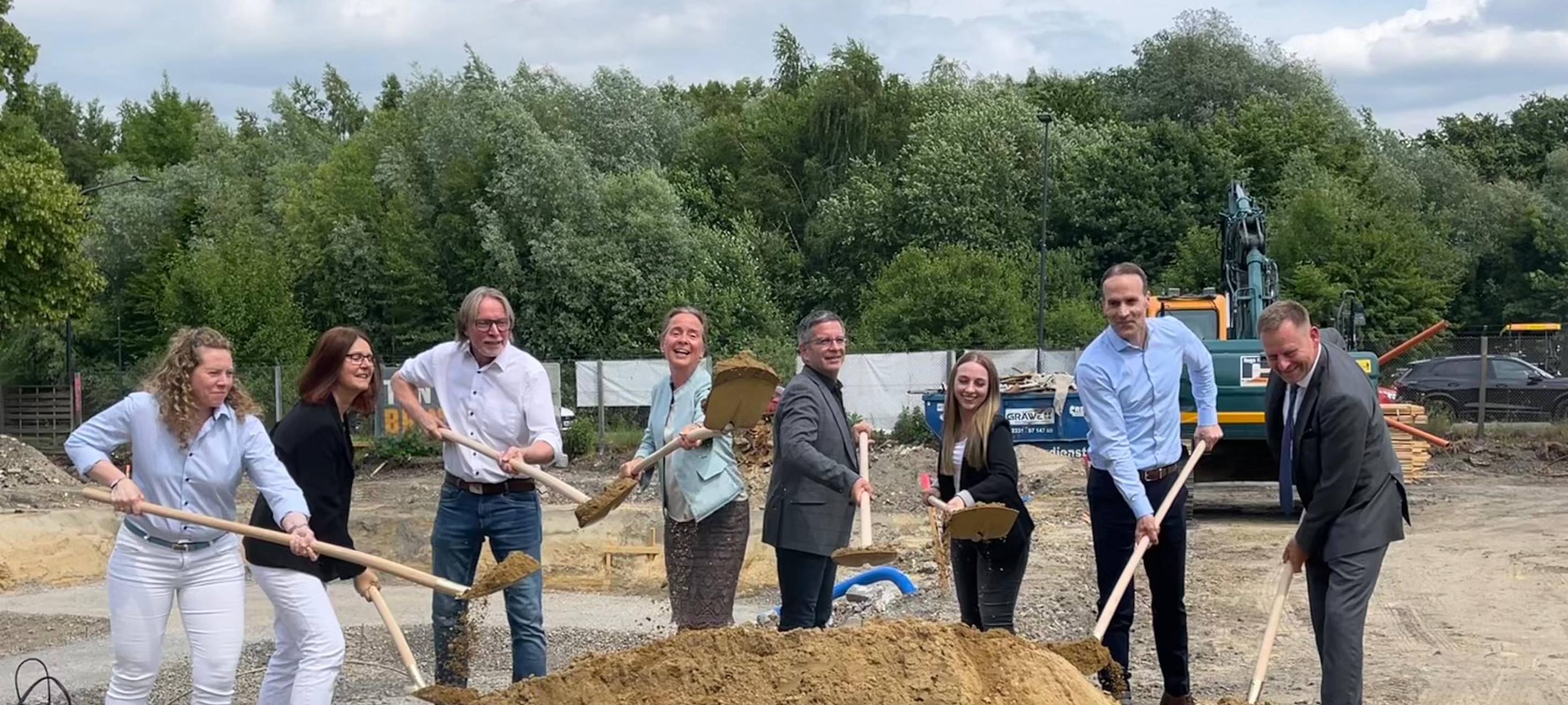 Spatenstich für neues Bürogebäude der Autobahn GmbH in Hamm