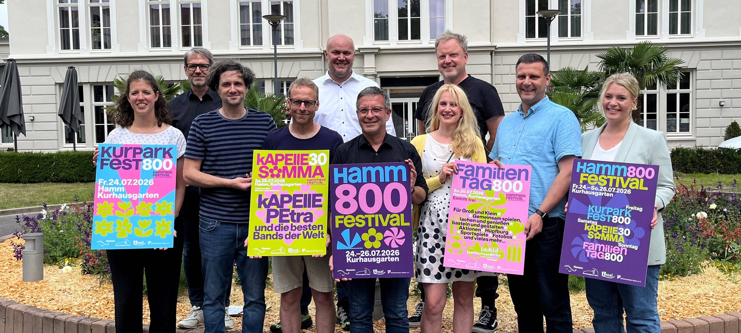 Drei Feste beim Kurparkfestival800 in Hamm
