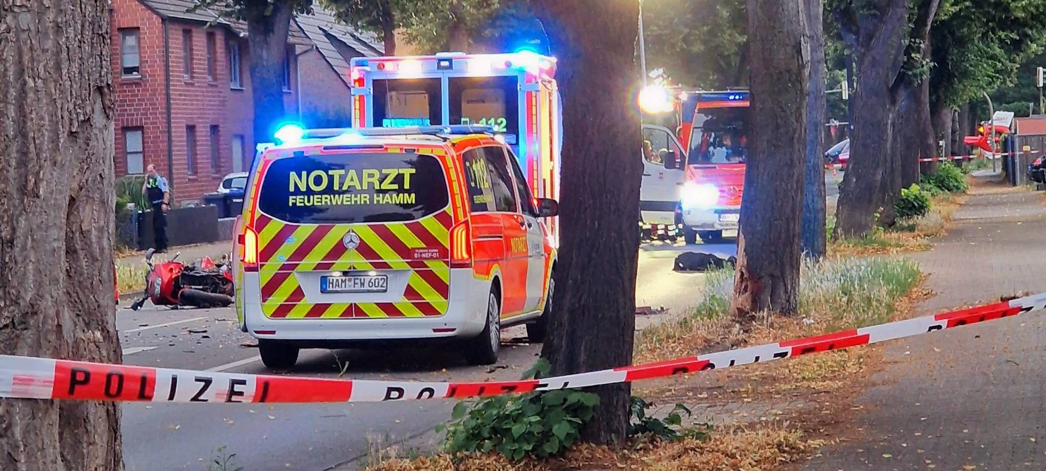 Ein Motorradfahrer verunglückte am Sonntag in Herringen.