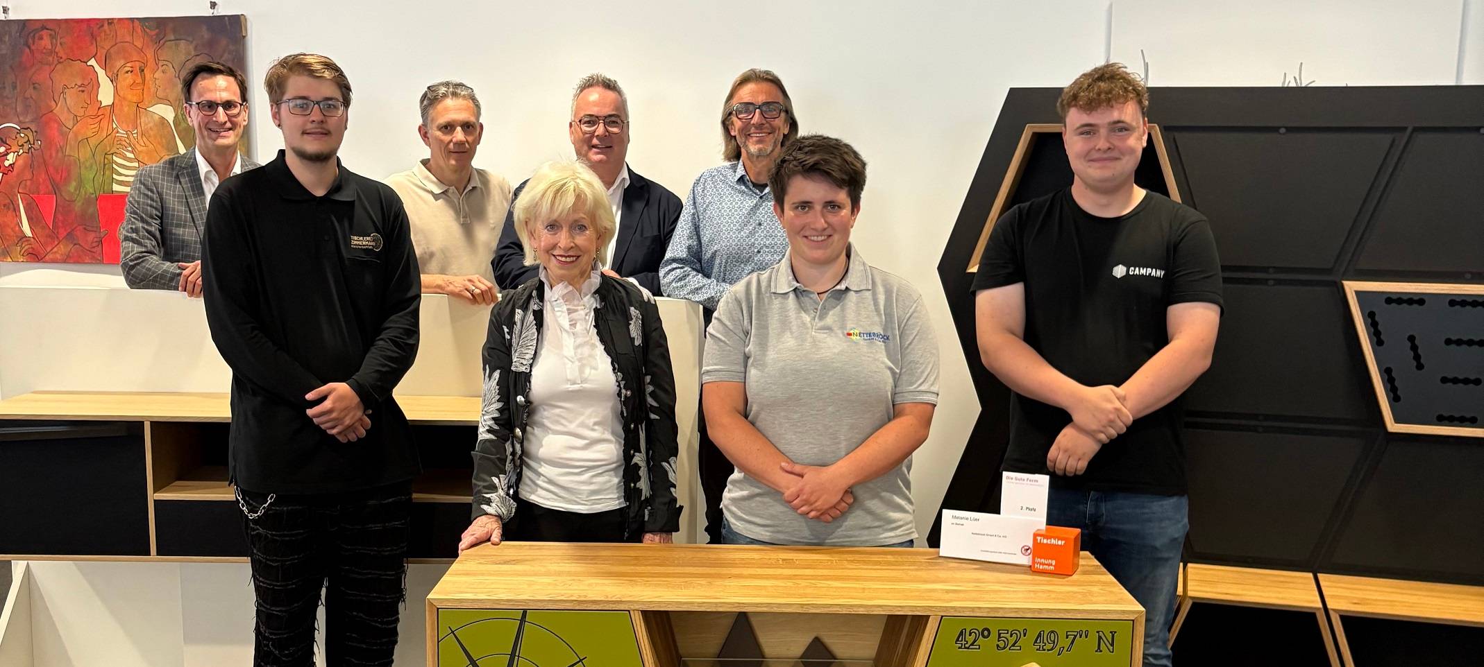 Tischlerkunst in der Sparkasse in Hamm