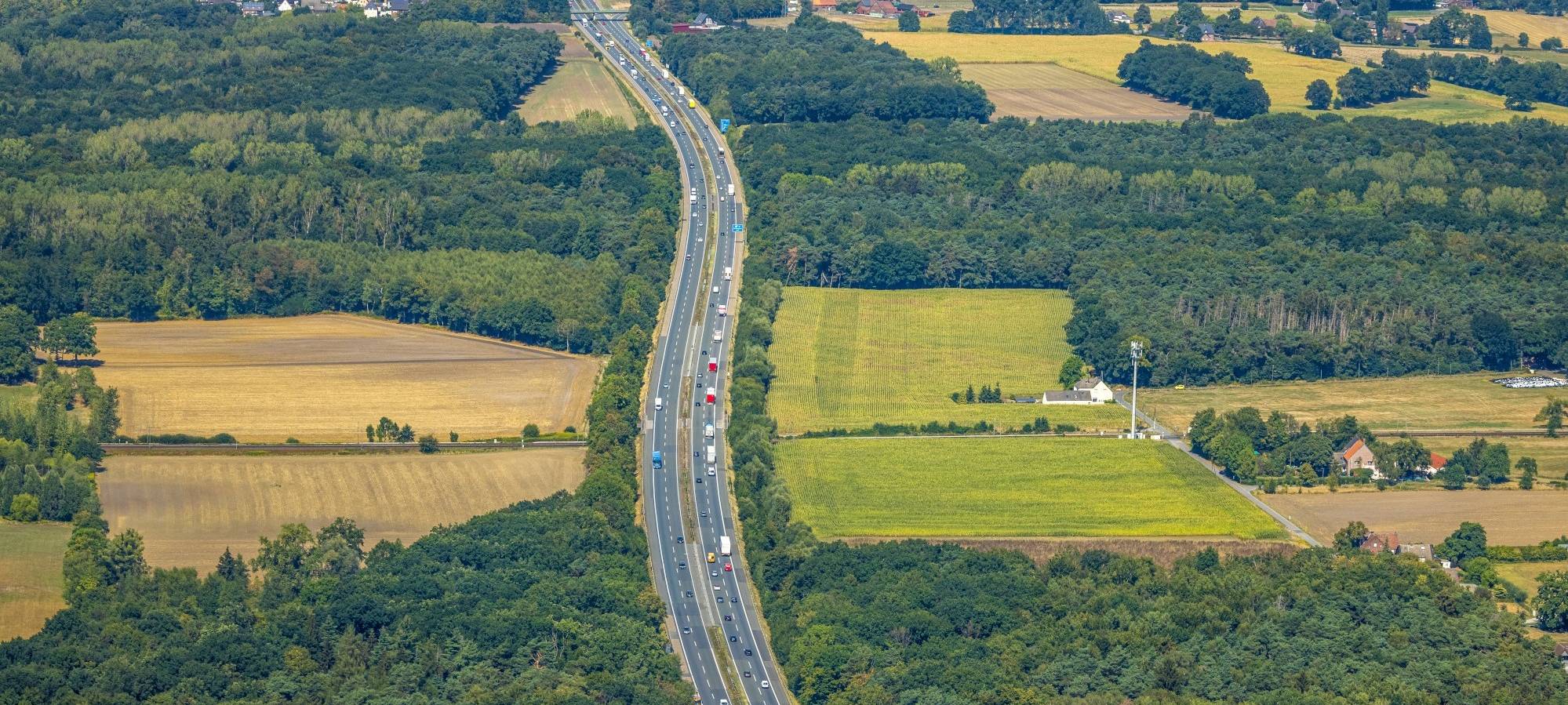 Nächtliche Sperrungen auf A1 bei Hamm-Bockum