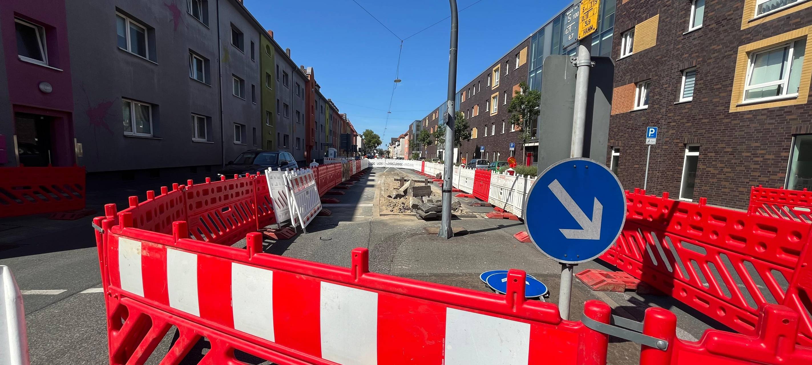 Bauarbeiten fast abgeschlossen: Goethestraße in Hamm bald wieder frei