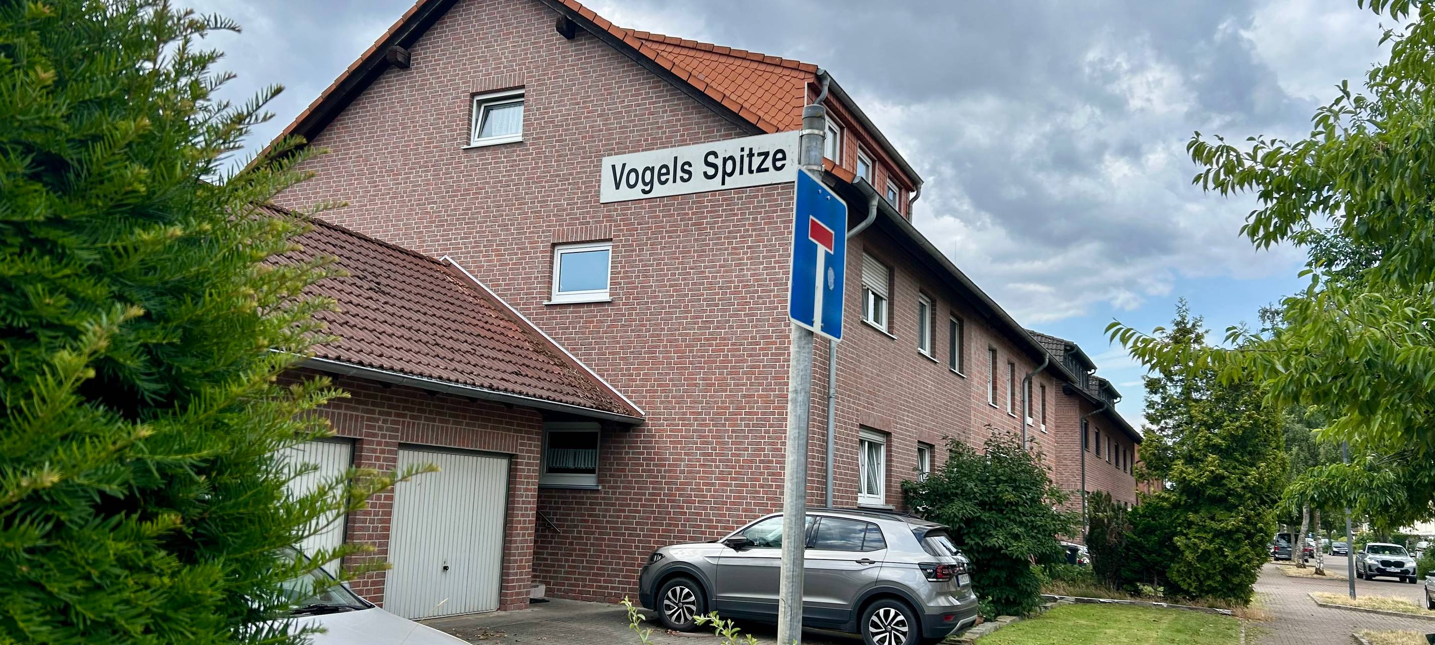 Die Straße Vogels Spitze in Werries.