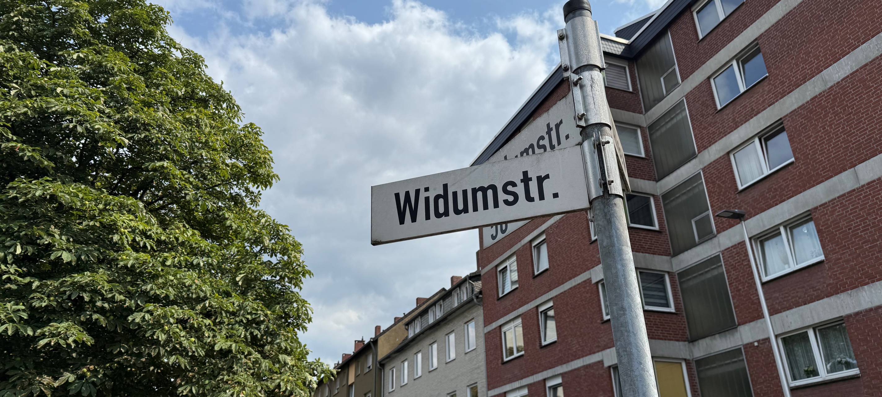 Die Widumstraße in der Innenstadt von Hamm