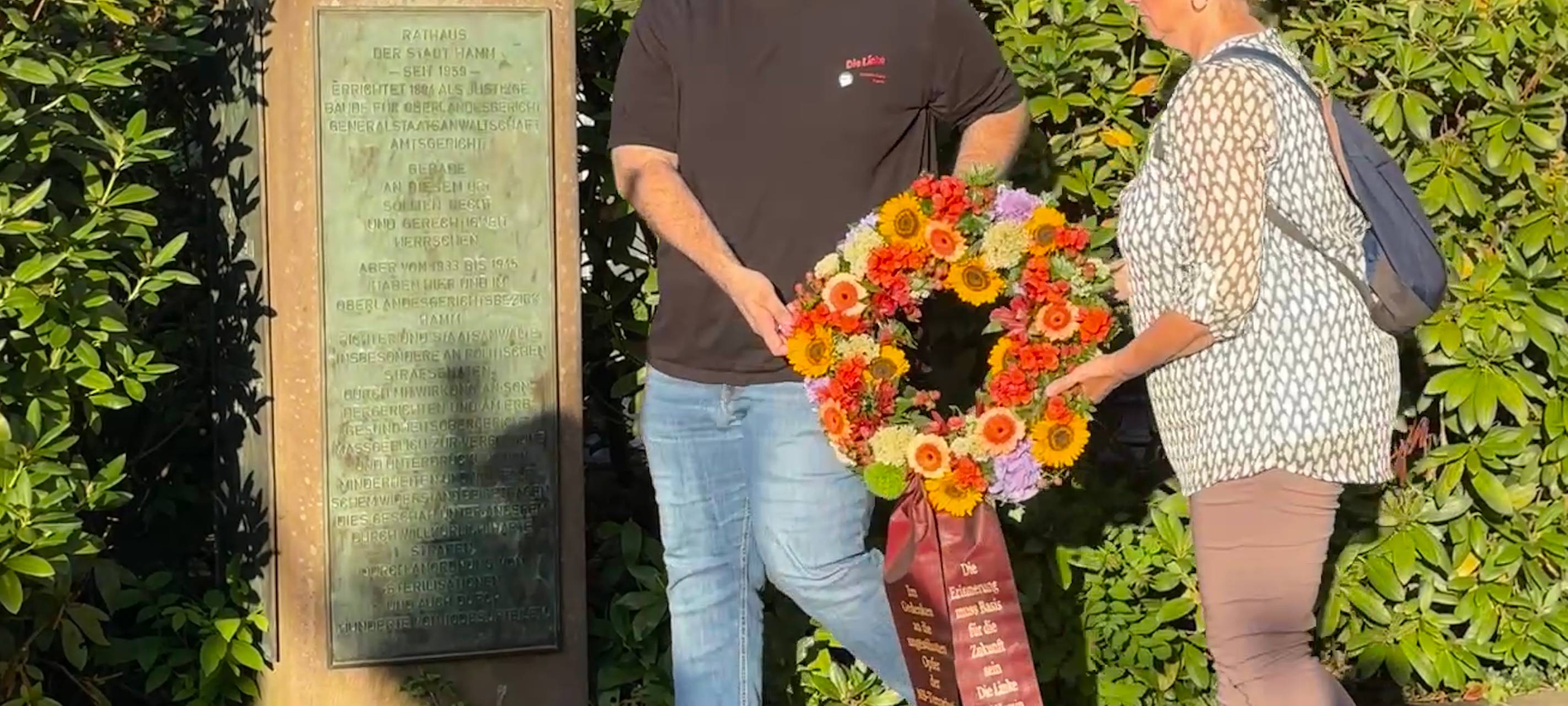 Gedenken an NS-Opfer am ehemaligen OLG Hamm