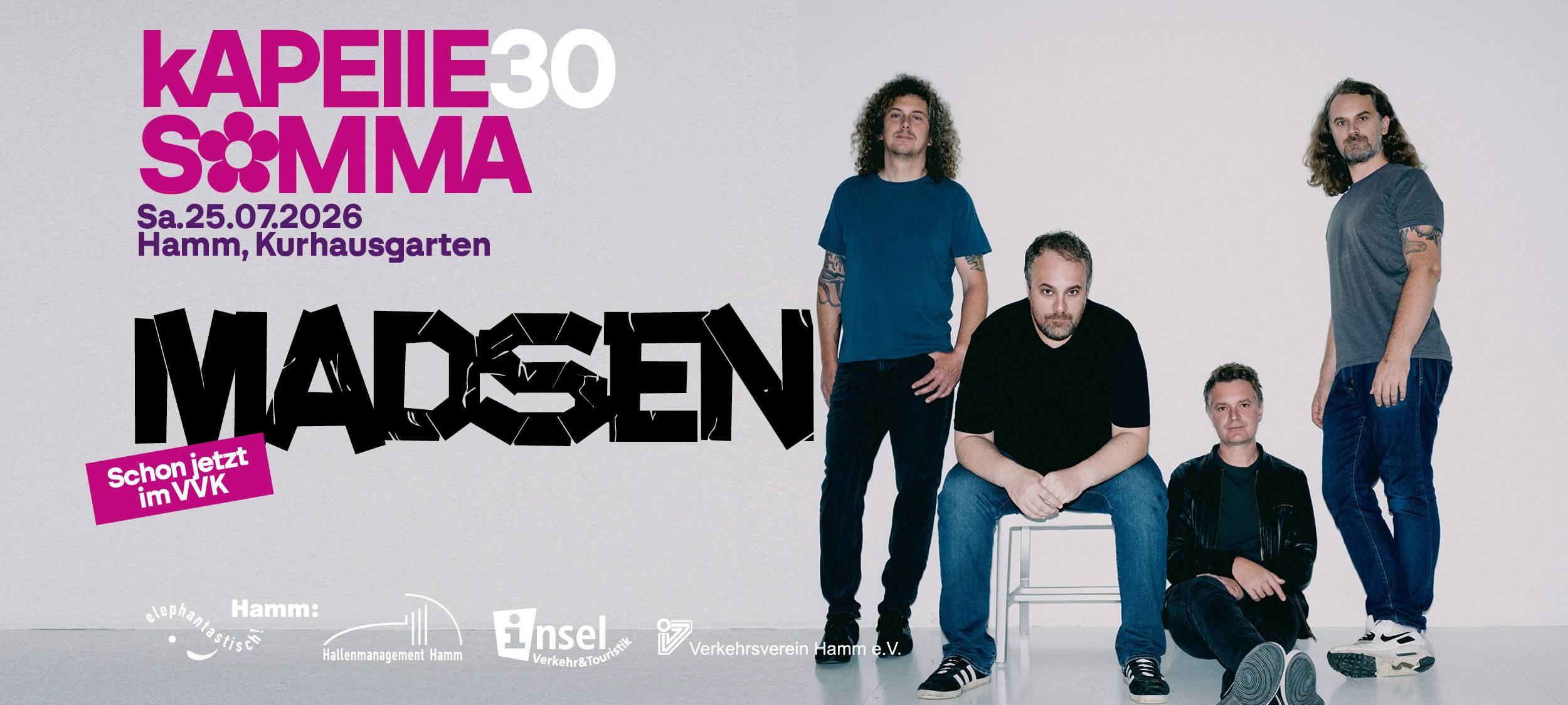 Kapelle Somma 2026 in Hamm: Teile des Line-Ups bekannt