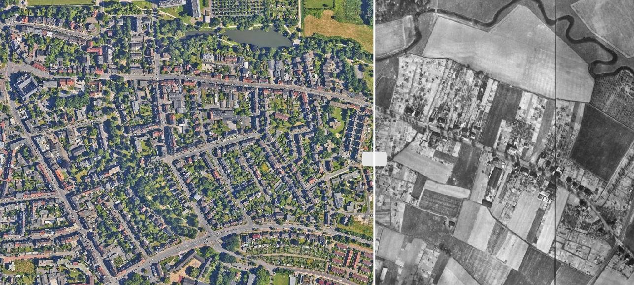Im Geodatenportal können Nutzer unter anderem mehrere Stadtkarten vergleichen.