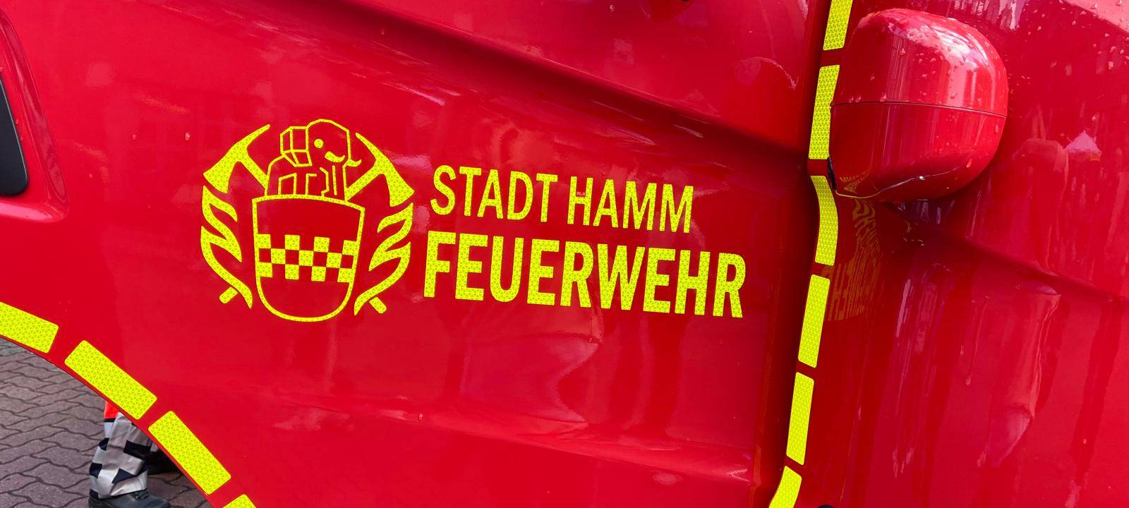 Feuerwehrauto in Hamm.