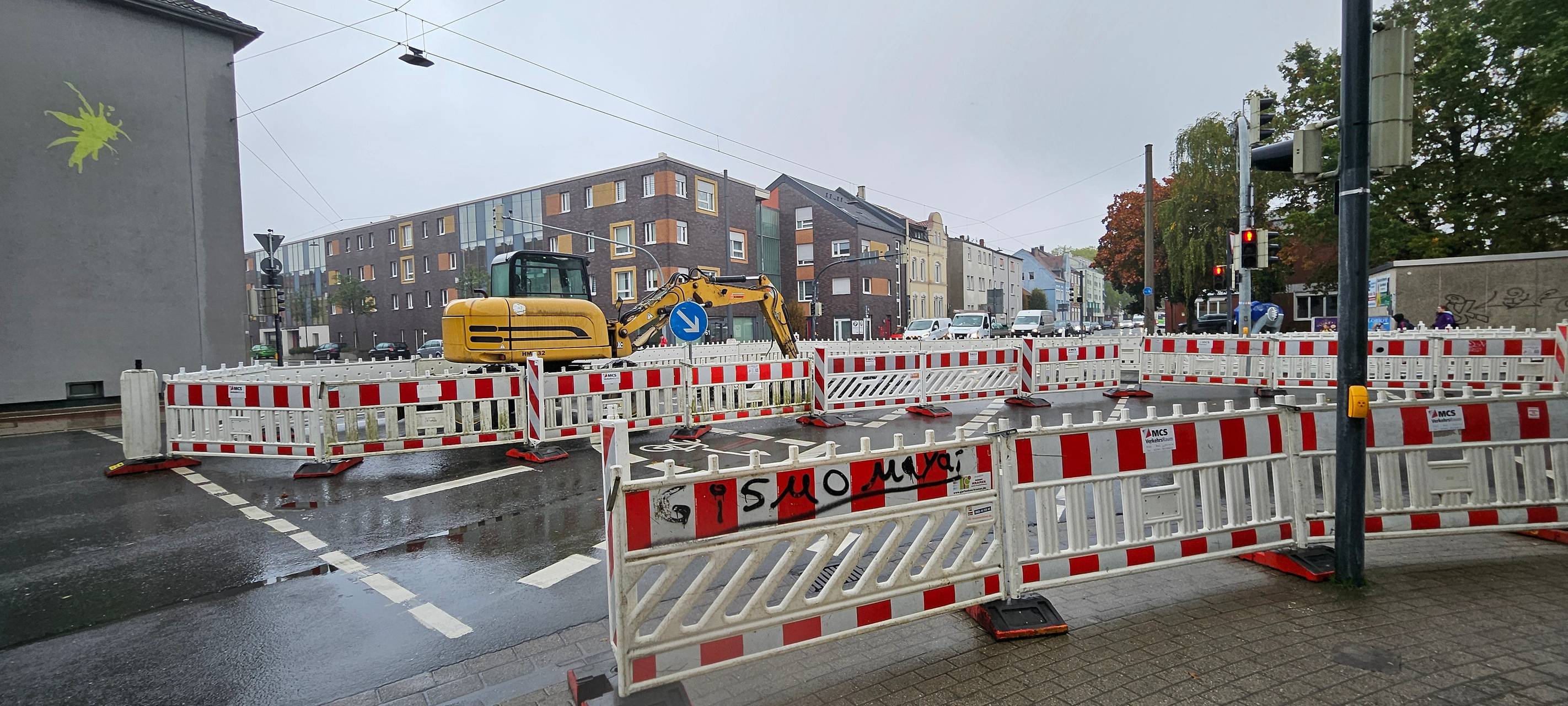 Alleestraße/Goethestraße in Hamm: Reparatur dauert länger
