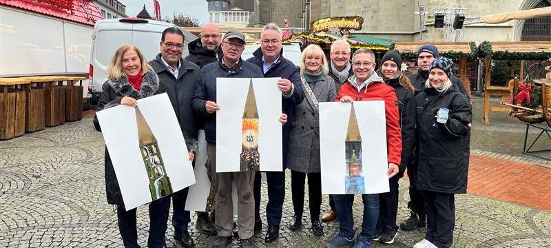 Neue Video-Show auf dem Weihnachtsmarkt in Hamm