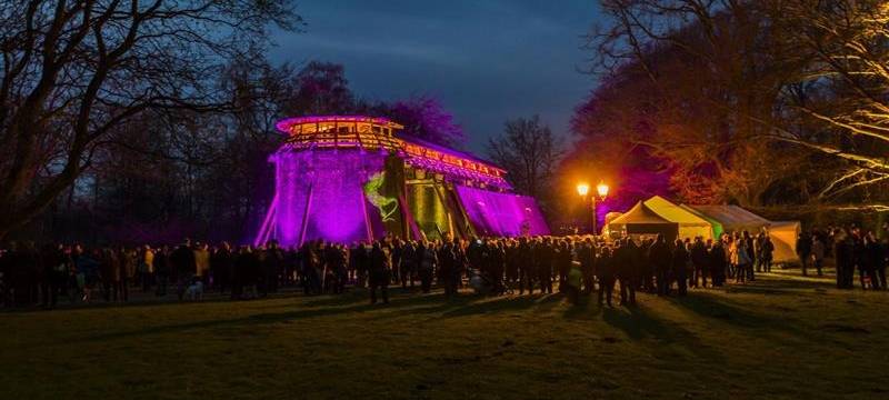 Adventsleuchten am Gradierwerk