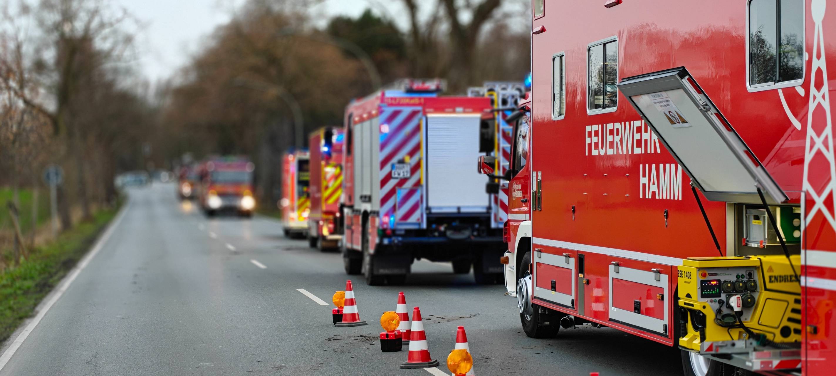 Feuer im Asia-Markt an der Sedanstraße in Hamm