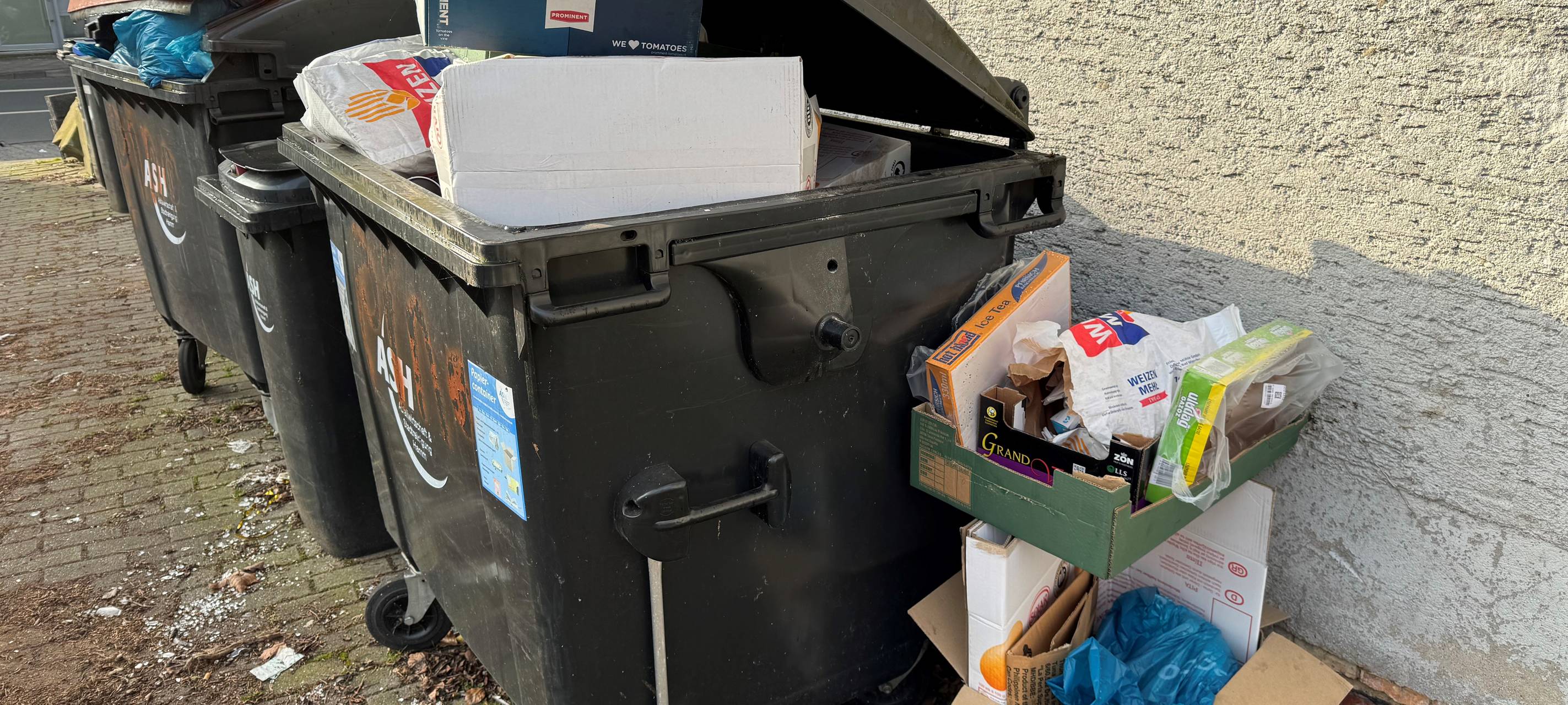 Volle Mülltonnen in Hamm: Probleme durch neuen Tourenplan