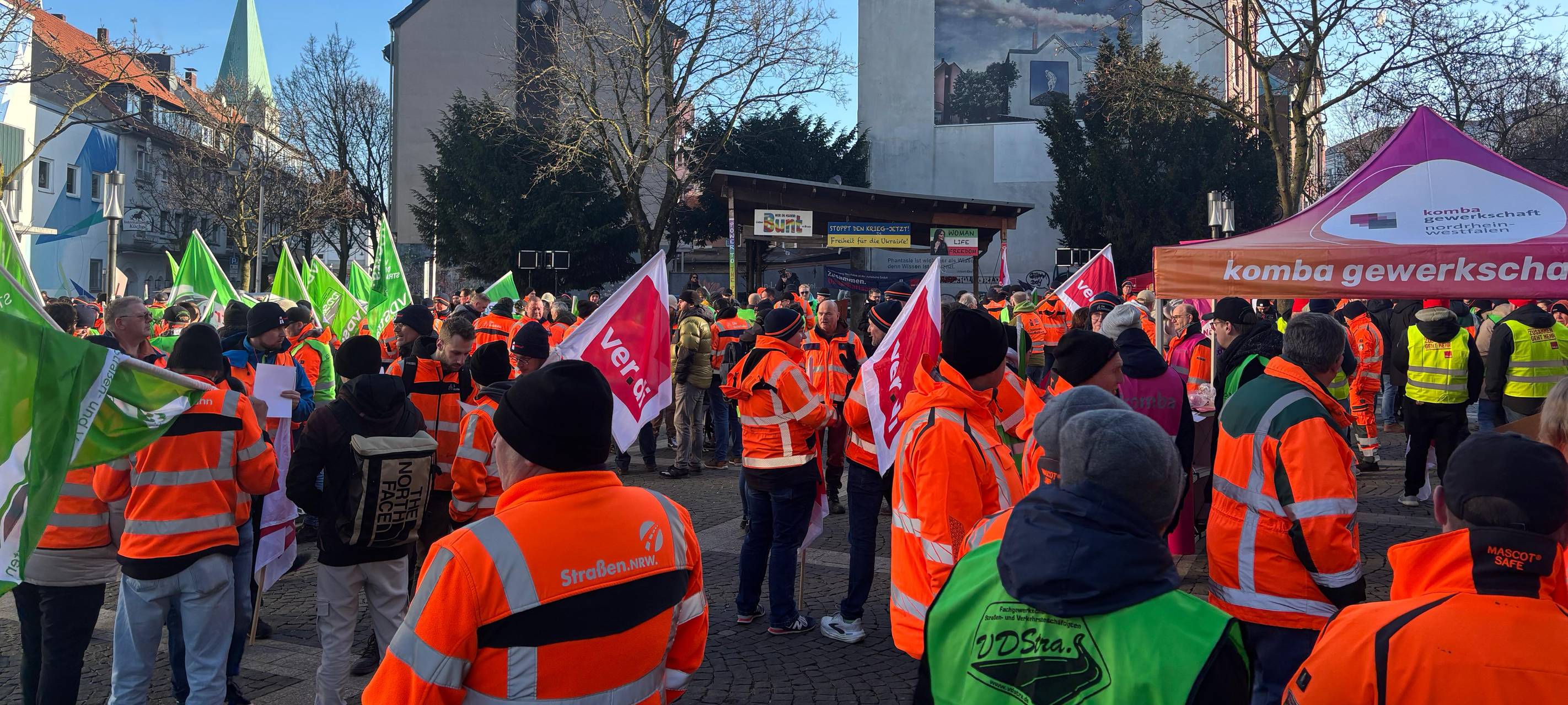 Hamm: verdi will Gerichte bestreiken