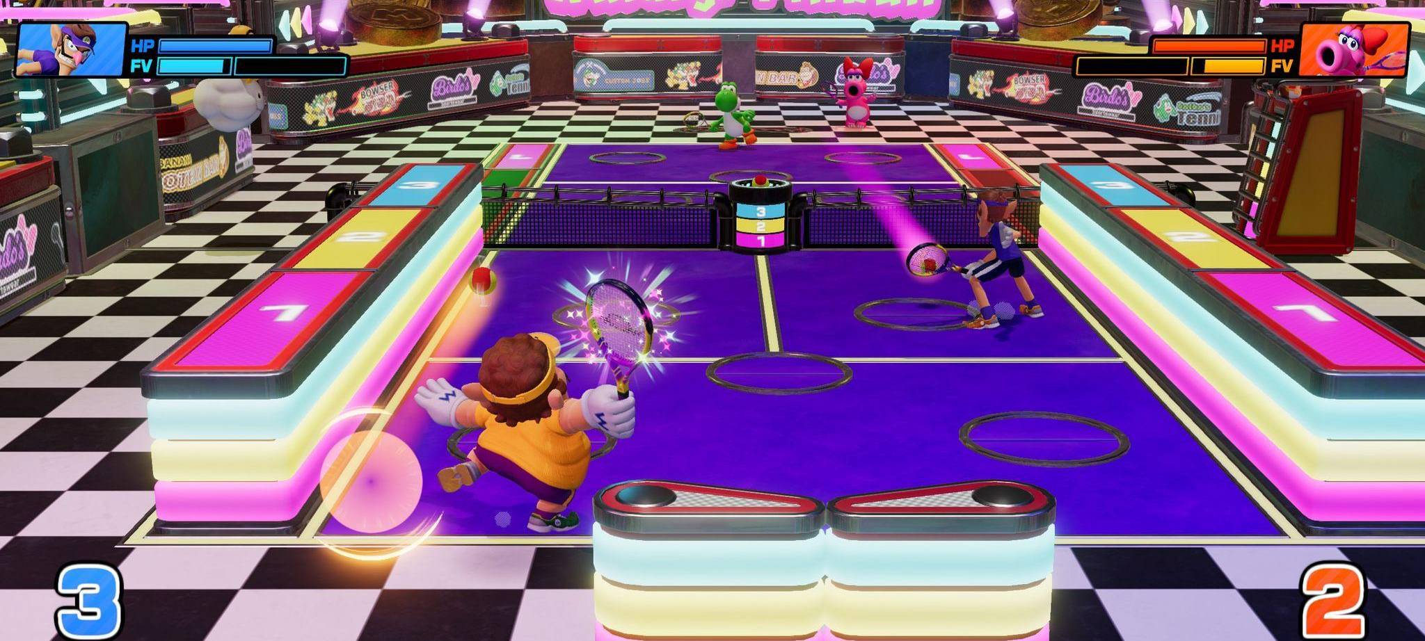 Screenshot vom Spiel «Mario Tennis Fever»