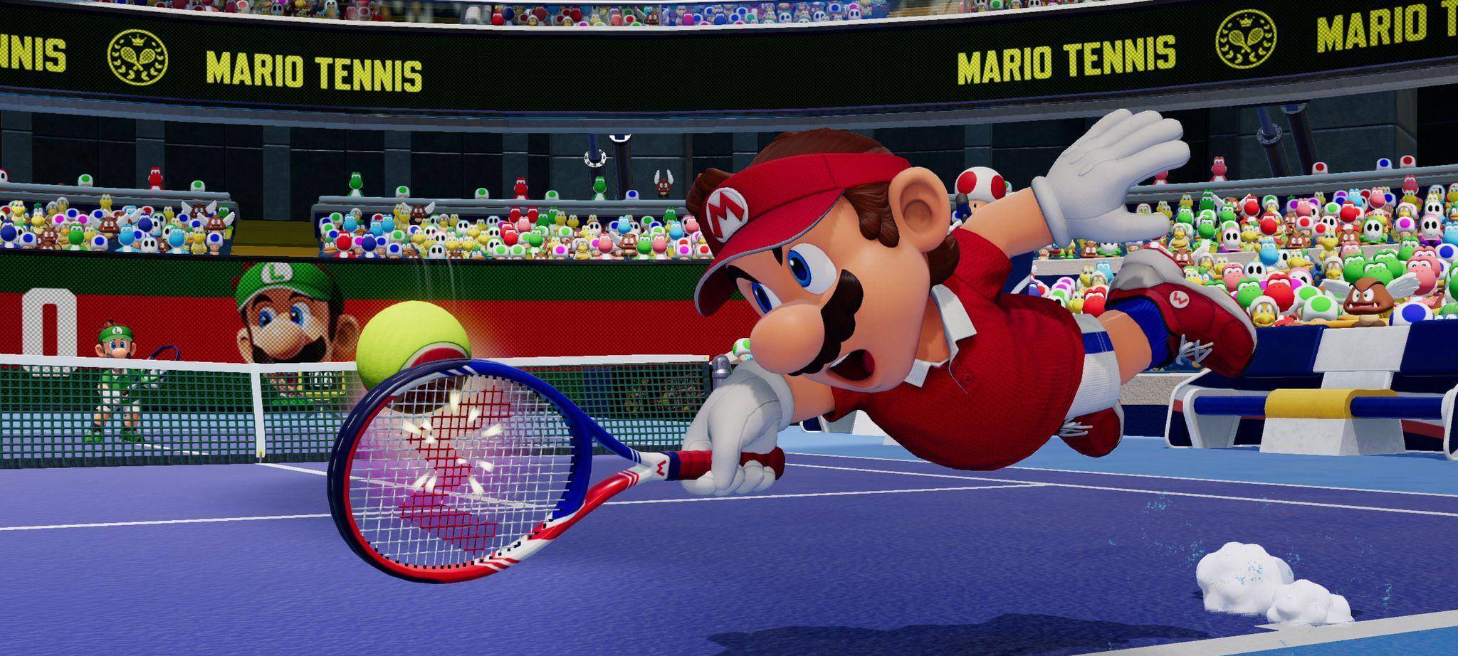 Screenshot vom Spiel «Mario Tennis Fever»
