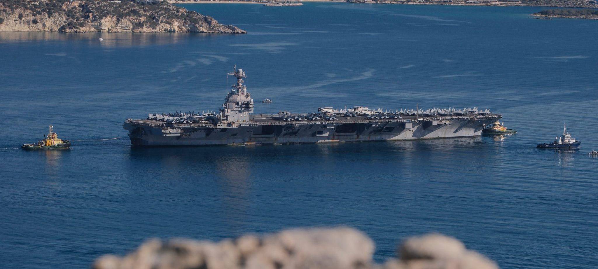 US-Flugzeugträger «USS Gerald R. Ford» verlässt Kreta