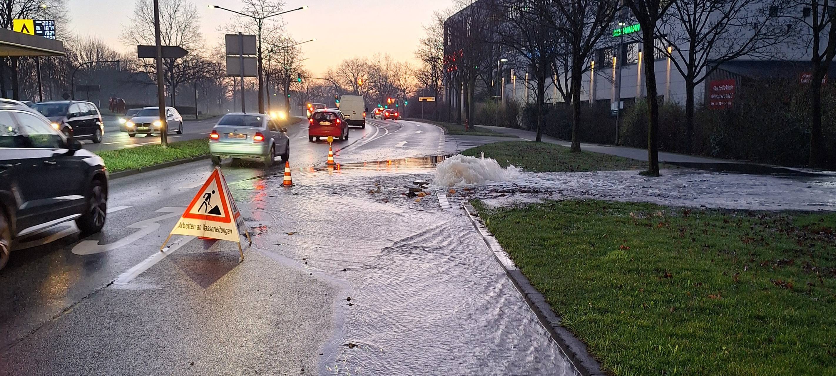 Wasserrohrbruch in Hamm: Stadtwerke handeln schnell
