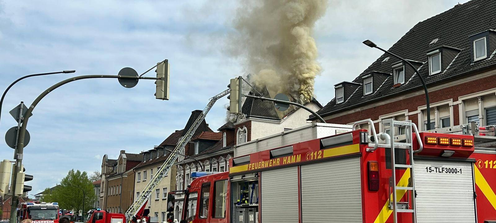Großer Wohnungsbrand in Hamm
