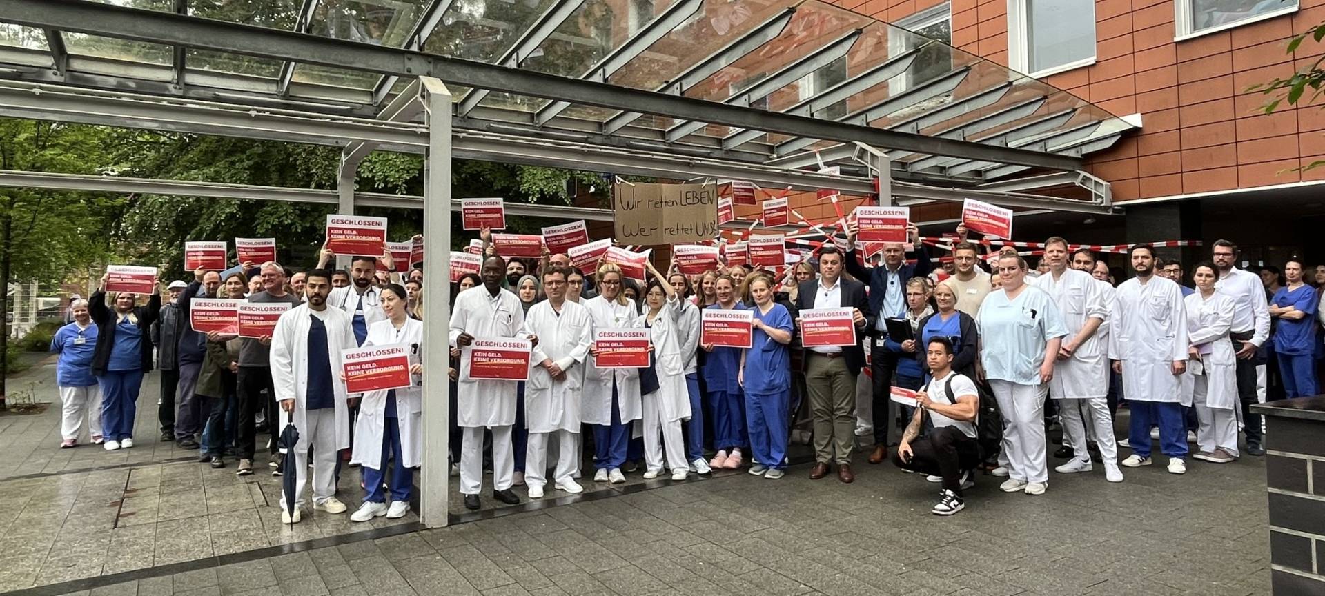 Barbara-Klinik Hamm protestiert gegen Spargesetz