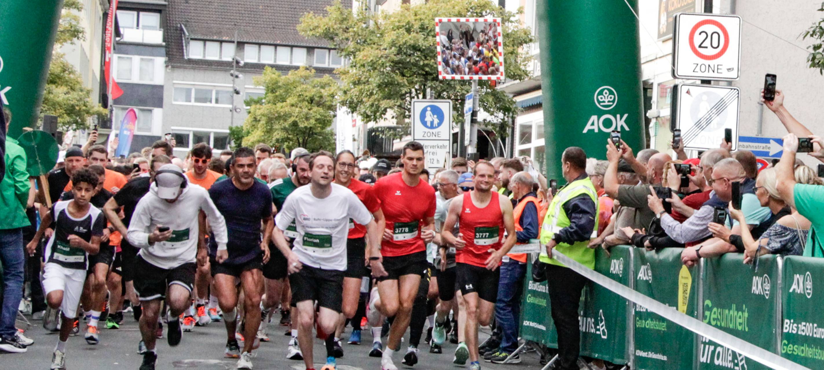 Start für den Firmenlauf in Hamm