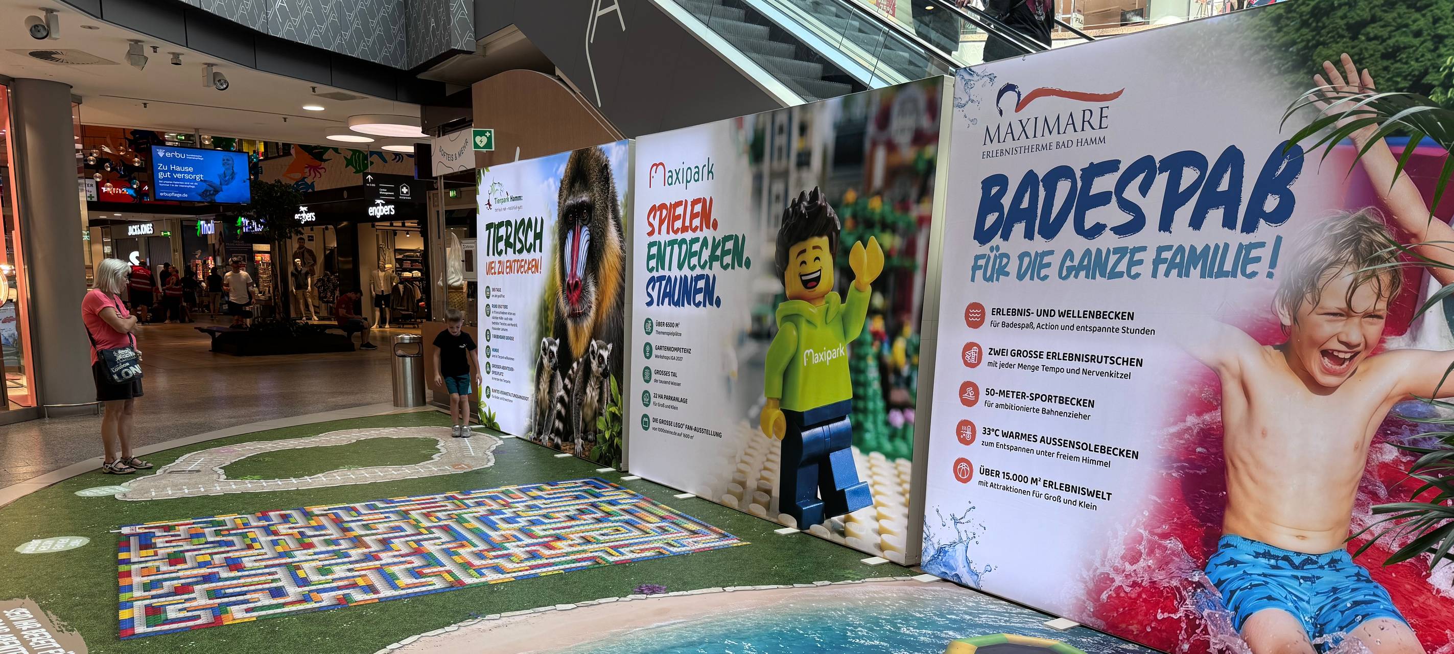 Aktionsfläche im Allee-Center präsentiert Freizeitangebote