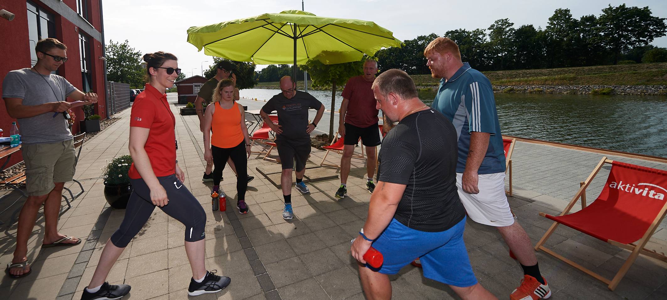 Team Kaltstart trainiert für den Firmenlauf