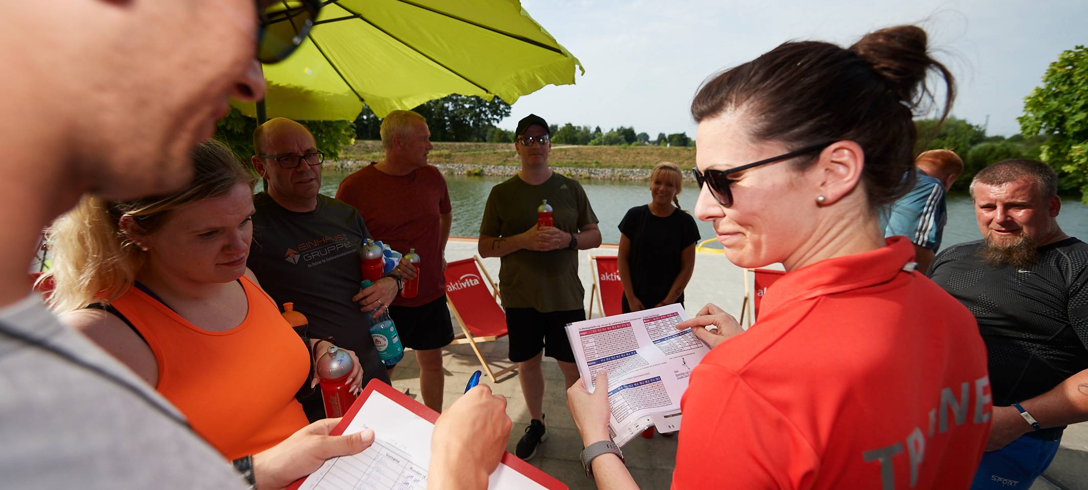 Team Kaltstart trainiert für den Firmenlauf