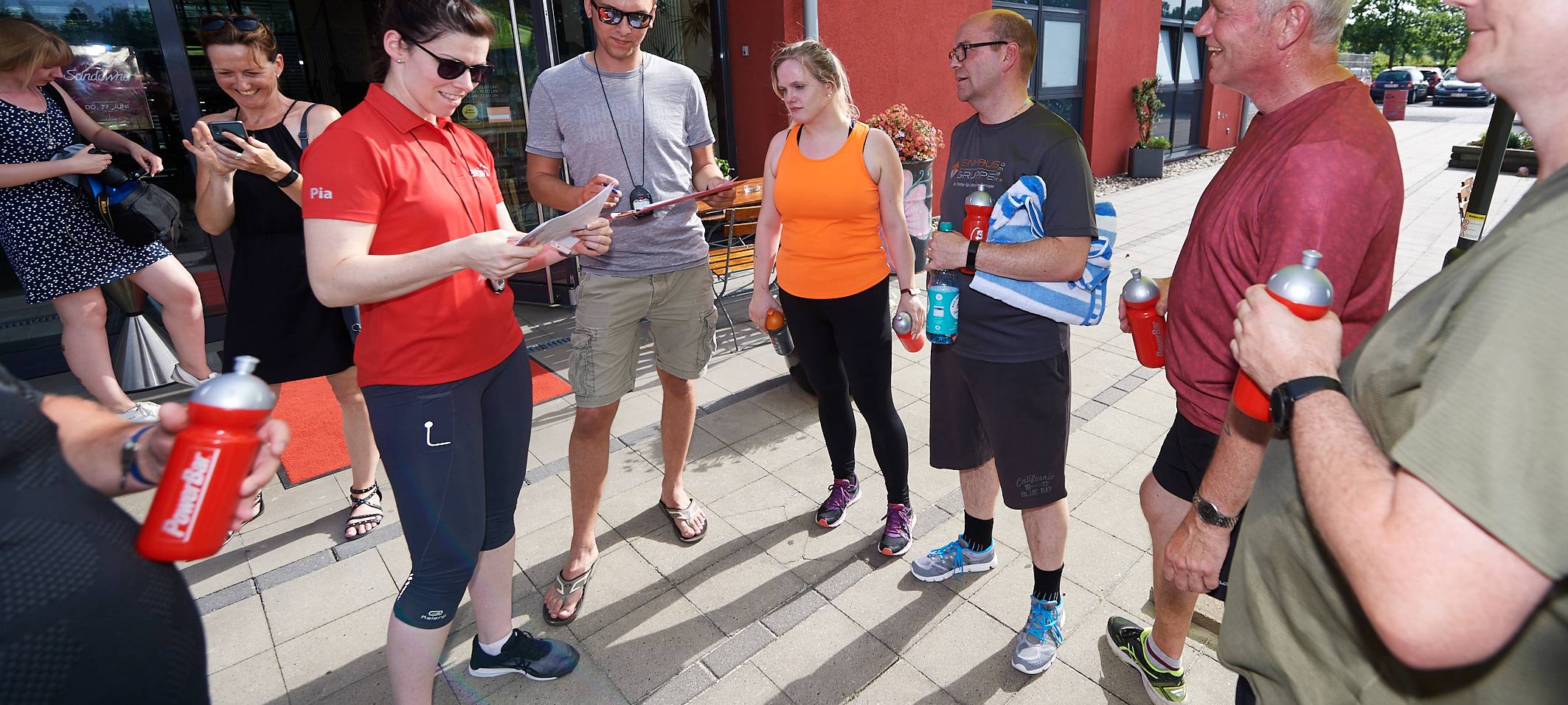 Team Kaltstart trainiert für den Firmenlauf